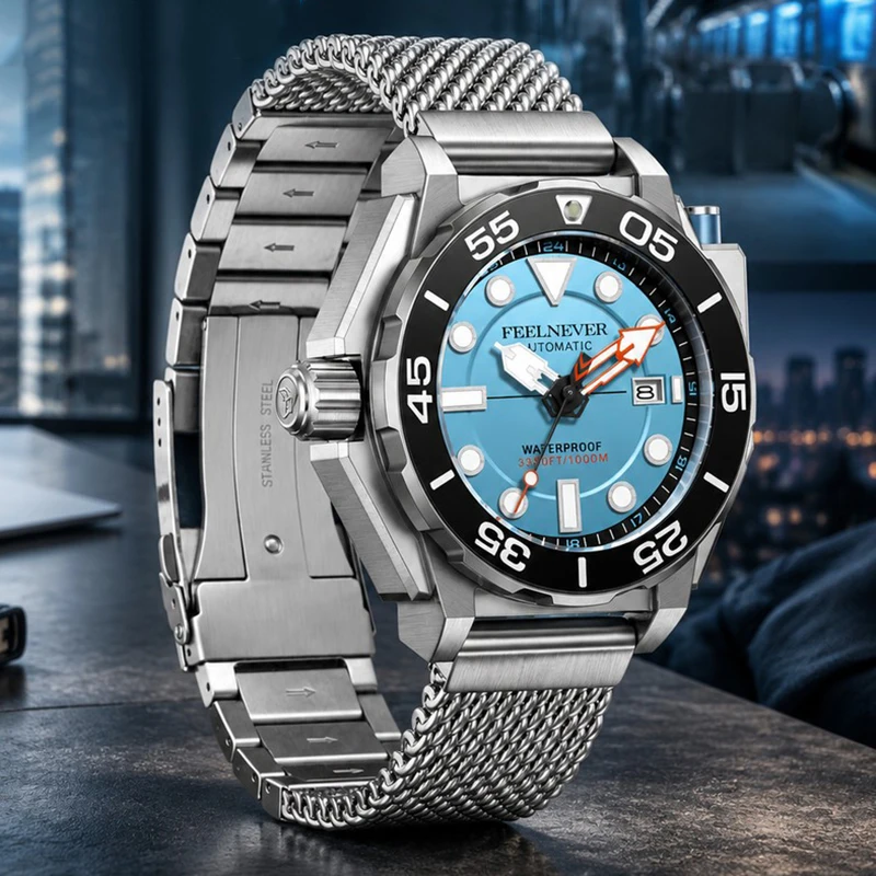 2026 FeelNever New Original Waterproof Luxury Business Watch Men Sapphire Automatic Mechanical Watches for Men Relogio Masculino