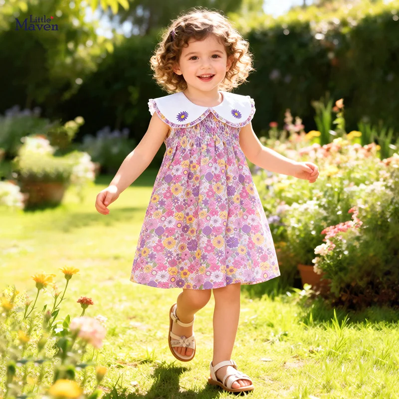 

Cute Floral Dress for Girls Summer children's dress Fashionable children's dress