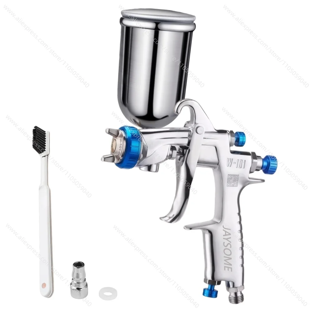 W-101 بندقية رذاذ الطلاء بندقية رذاذ ، 1.0/1.3/1.5/1.8 مللي متر جودة اليابان ، مسدس الطلاء مع أدوات الهواء كوب بلاستيكي/معدني #1