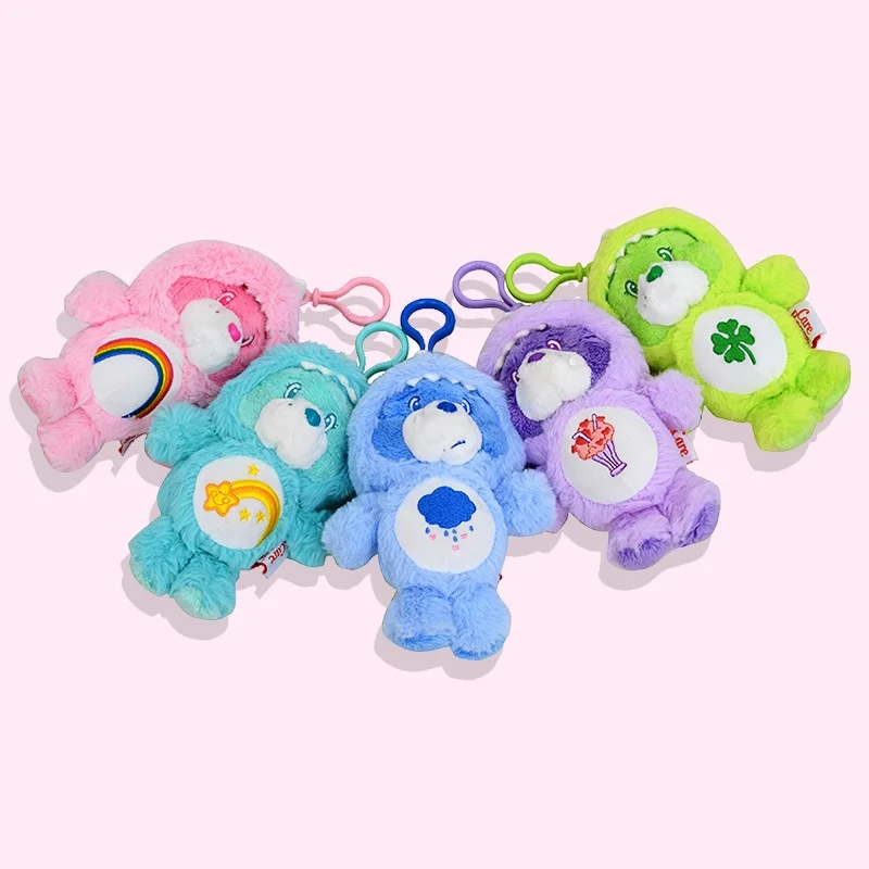 Care Bears Plush Toy Backpack Pendant Keychain Boys Girls Toy Schoolbag Decoration Birthday Present Cute Stuffed Keyring