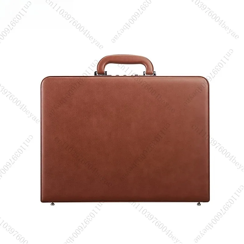 Retro pu leather briefcase business travel handbag 1 pcs