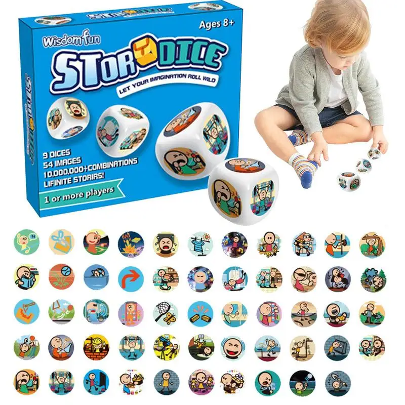 Educational Board Games Interactive Educational Storytelling Dice Game Early Education Table Game Creative Telling Activity For