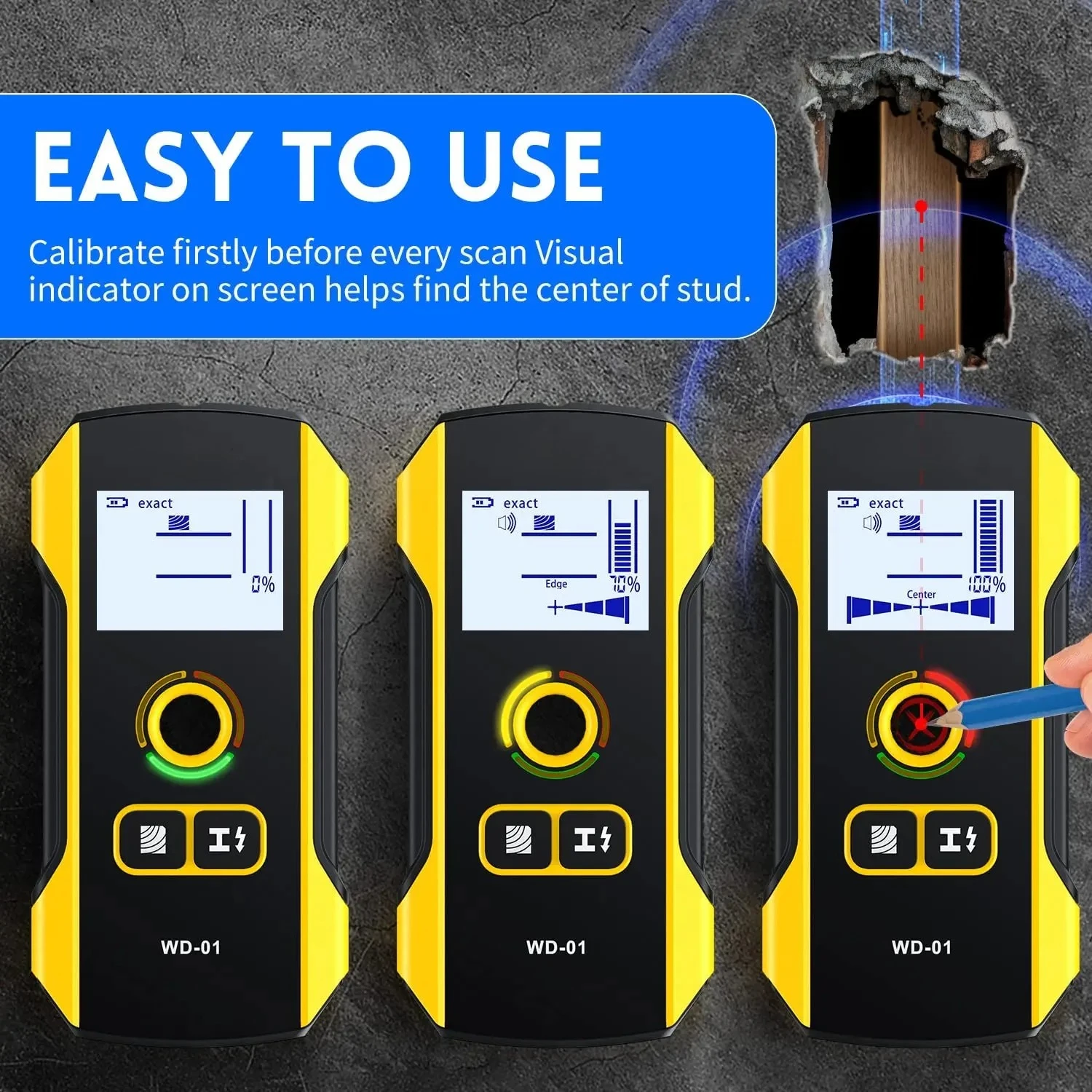 6 in 1 Electronic Wood Metal S - Stud Finder Center Finder Edge 评论和价格