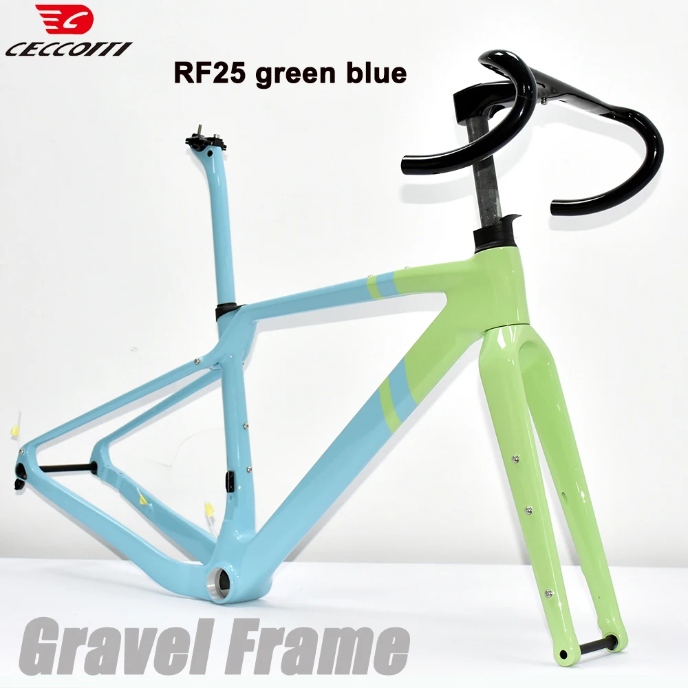 CECCOTTI Customized Color For Gravel Frame T1000 Full Carbon Internal Wiring Bicycle Frameset