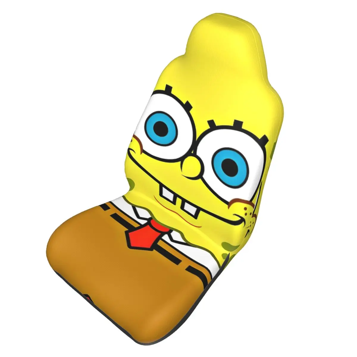 SpongeBobed Anime Cartoon Car Bucket Seat Covers for Vehicles Flexible Universal Fit Single Seat Cover for Car Truck Suv