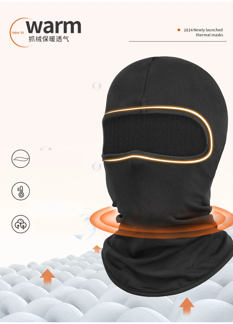 Winter-Sturmhaube Unisex Thermische Vollgesichtsmaske Ski Fleece Dehnbar Winddicht Outdoor Wandern Snowboarden Warme Gesichtsmaske – Detail 5