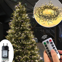 6M/42M LED Fairy Light Copper wire Cluster String Lights Christmas Garland For Terrace Home New Year Christmas Tree Decor Lamps