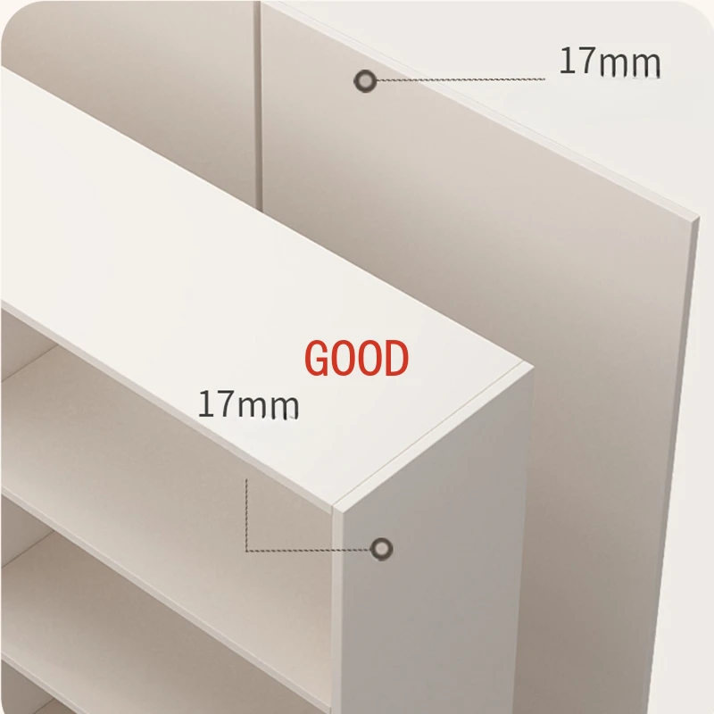 رف كتب جداري من الخيزران الهندي الأبيض ، ألواح جانبية بسيطة ، خزائن غرفة المعيشة ، طاولة بجانب السرير ، أثاث دولآب ، OK50CJ