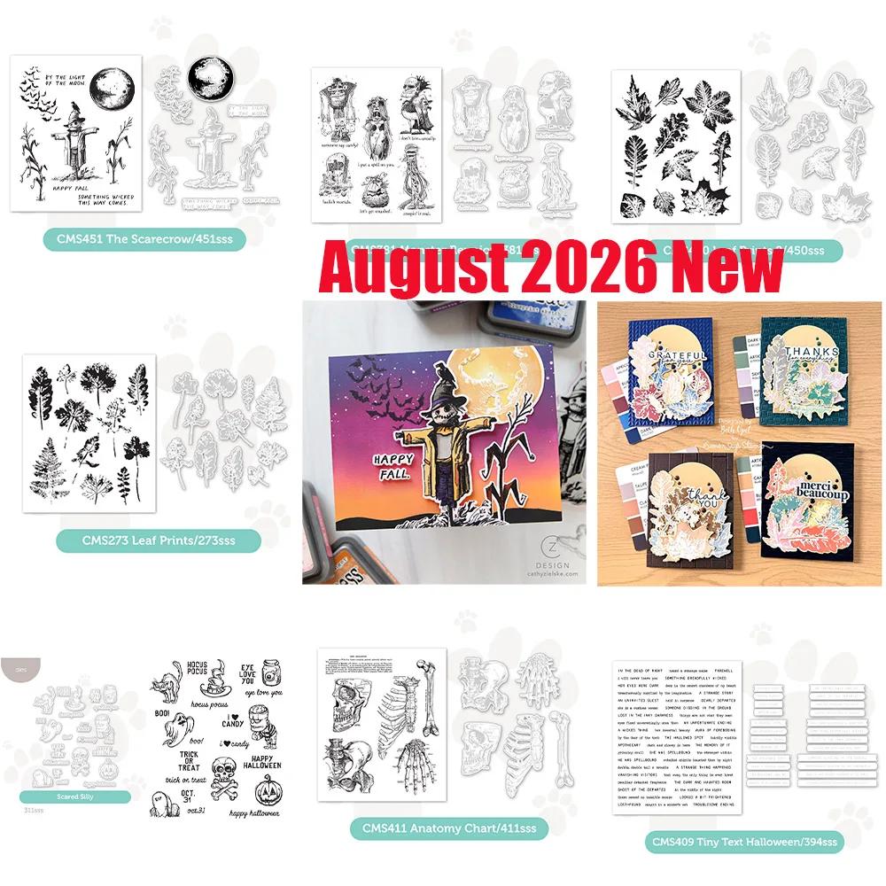 2026 Neue Anatomie-Diagramm Metallstanzformen Klare Stempel für Geburtstagskarten DIY Grußkarten Scrapbooking Handgemachte Prägung