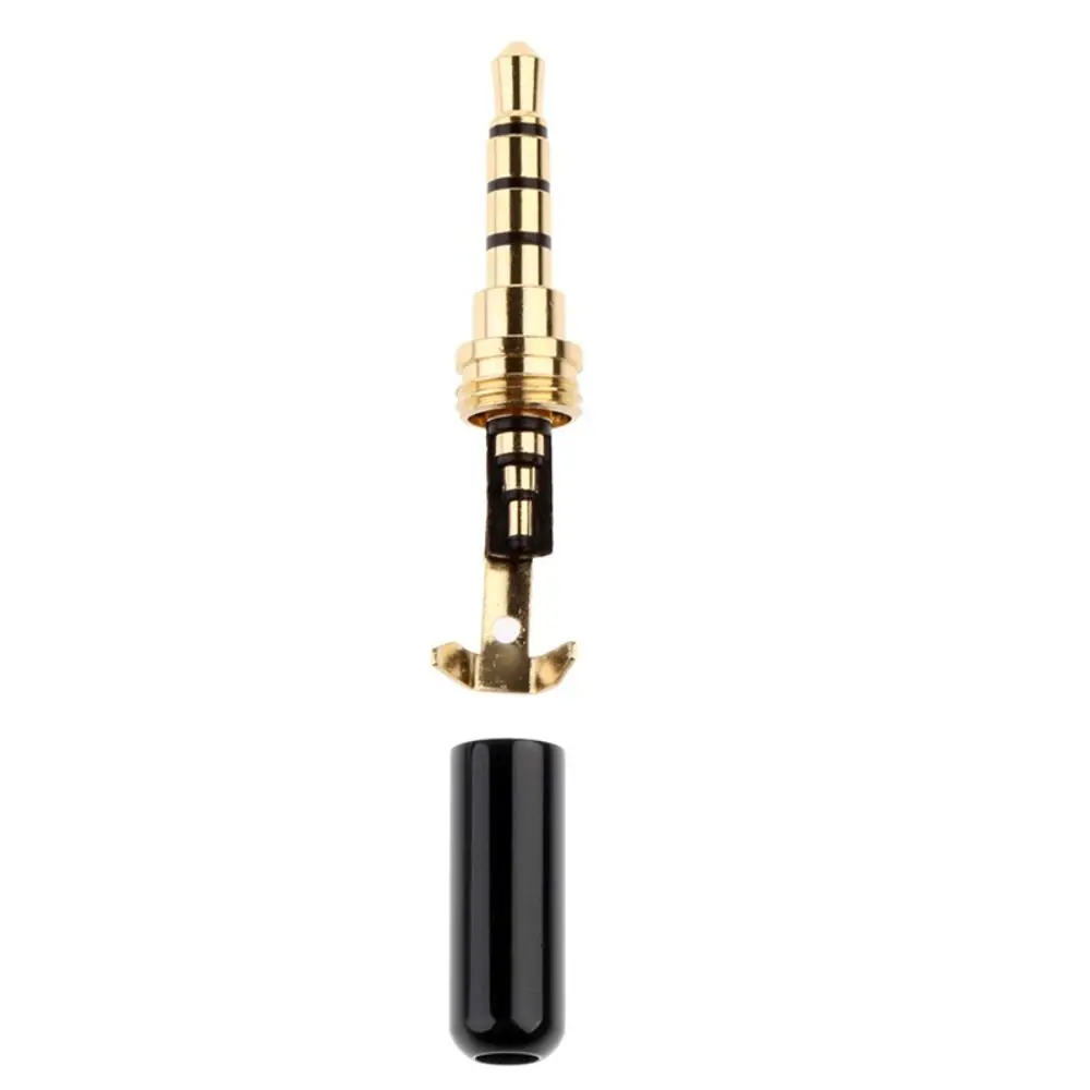 

1pc DIY AUX Earphone Repair 4 Poles 3.5mm Male Plug 3.5mm Audio Connector Headphone Jack Plug 3.5 Jack Adapter