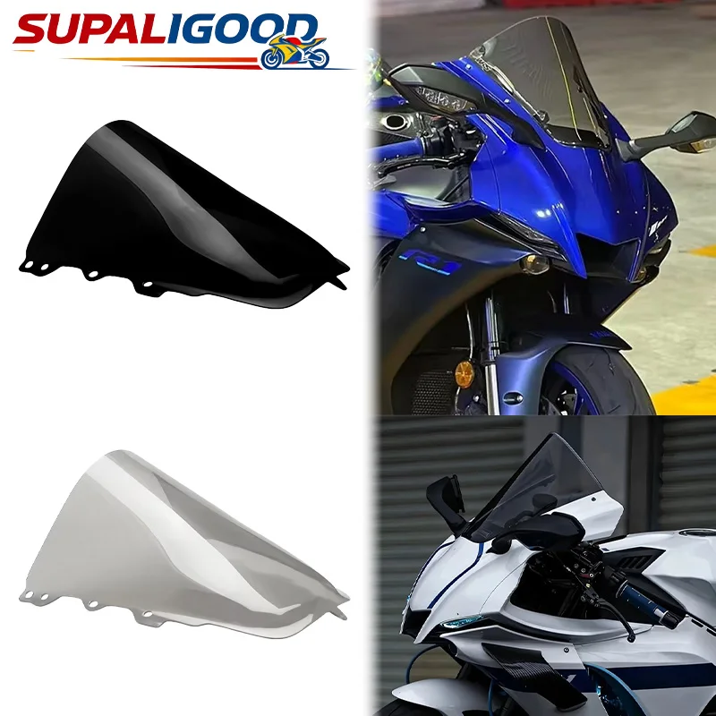 

Fit For New Yamaha YZF-R1 YZF R1 YZF-R1M yzf r1 r1m 2020-2025 Double Bubble Windscreen Screen Wind Deflectors Screen Windshield