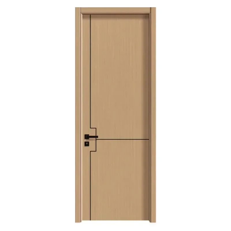 Diseño de puerta de dormitorio moderno a precio de fábrica, puerta de madera maciza de roble, diseño interno de puerta de dormitorio MDF
