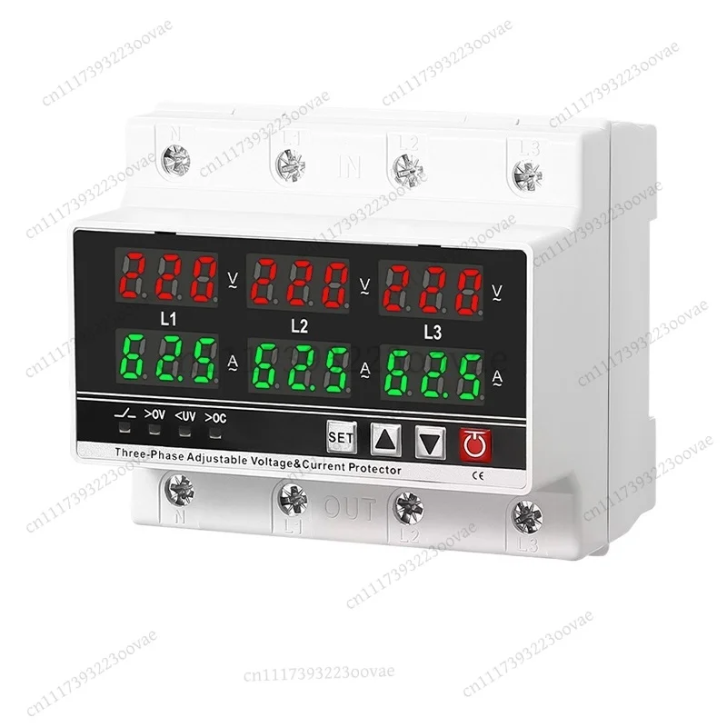 lf-3-phase-adjustable-over-under-voltage-protector-monitor-relay-3p4w-din-rail-current-limit-protection-voltmeter-ammeter
