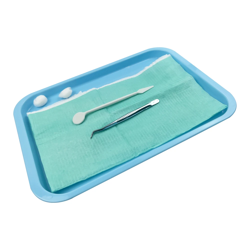 Dental Storage Tray Colorful Plastic Medical Surgical Square Plate Disinfection Dish Dentistry Dentist Instrument Placement Box