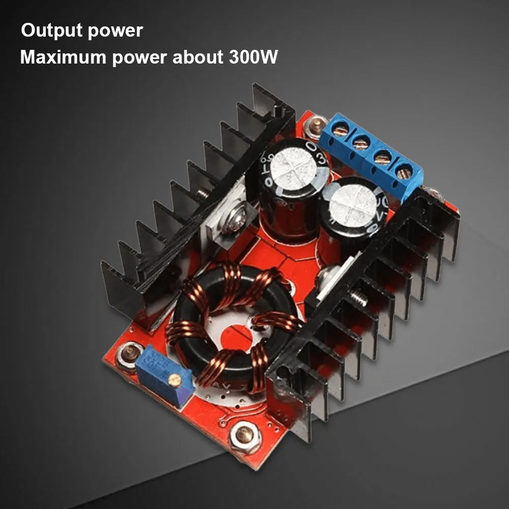 Dc dc 150w 300w step down 10-32v a 12-35v conversor buck xl4016 módulo de fonte de alimentação entrada 6a módulo de alta potência