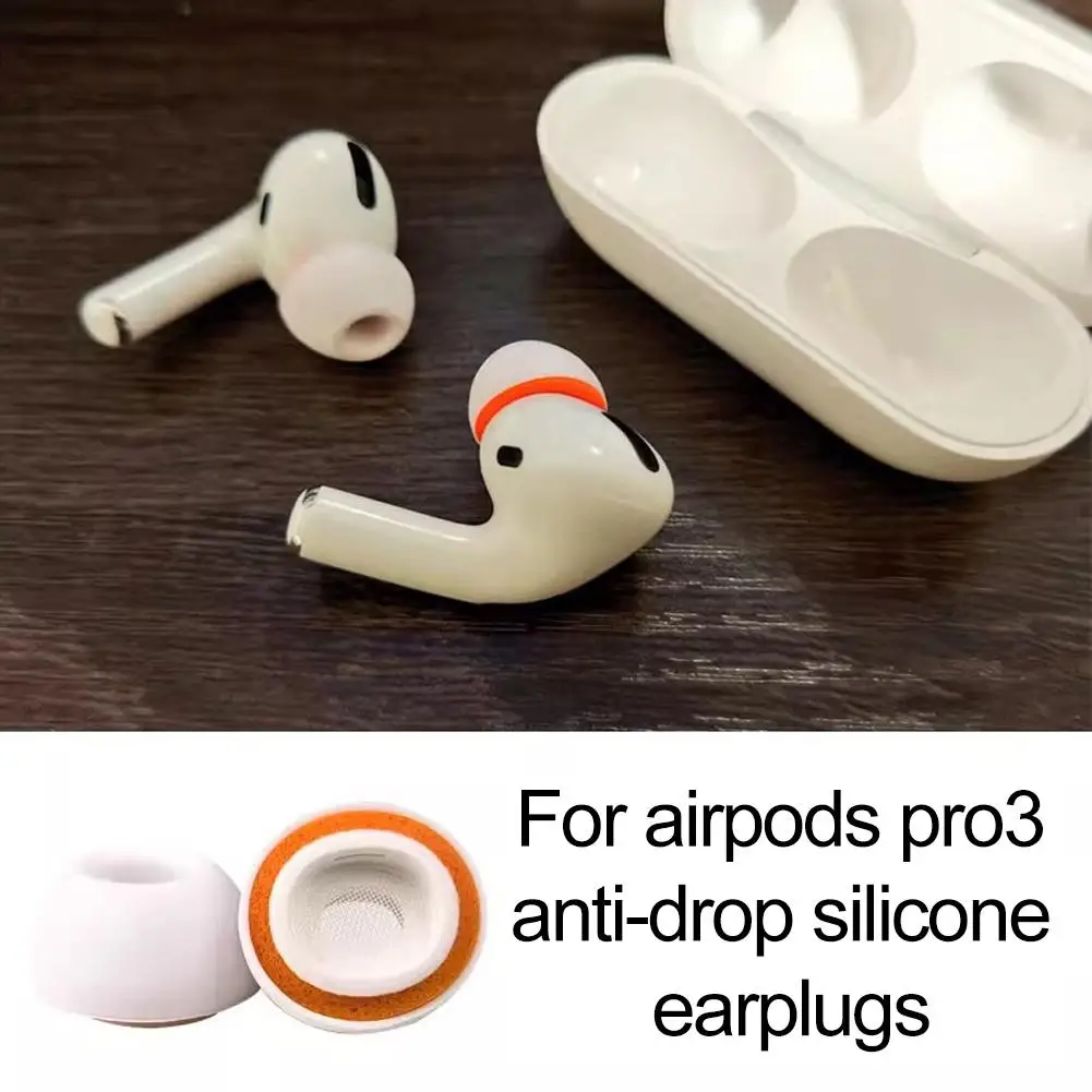 1 Pair Compatible with for Apple AirPods Pro 3 Soft Silicone Replacement Ear Tips Cap Fit For AirPods Pro Case Ear Cushion