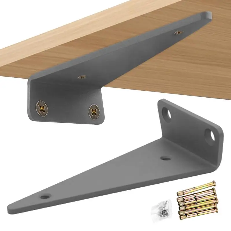 

Wall Brackets for Shelves 2X Shelf Hardware Bracket with Screws L Shape Floating Shelf Mount Wall Shelf Mantel Brackets