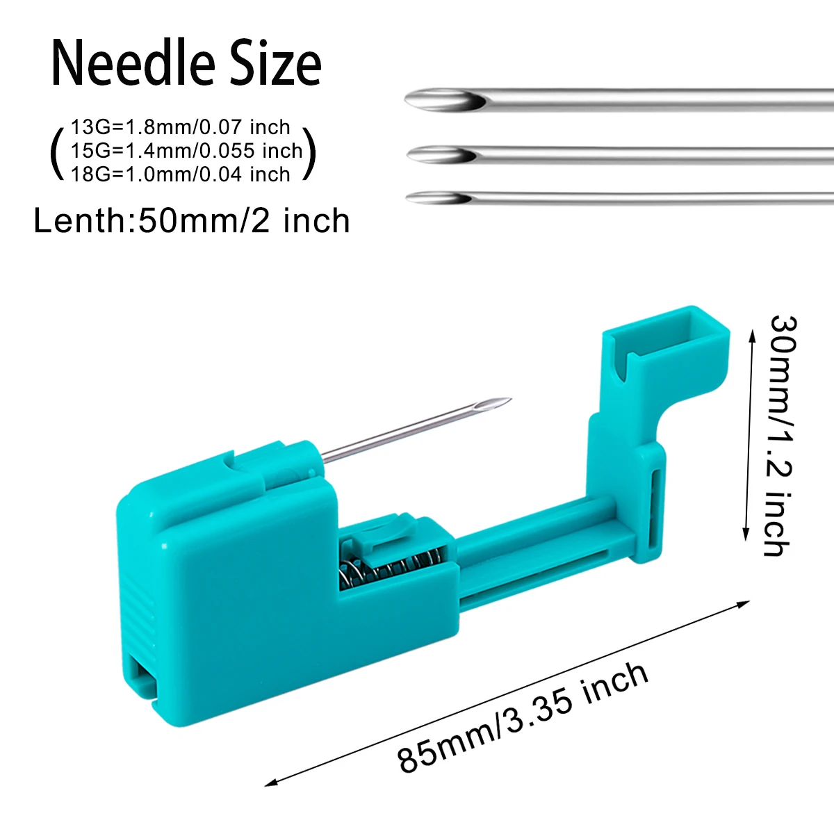 Reusable Body Piercing Gun Needles Tool Kit