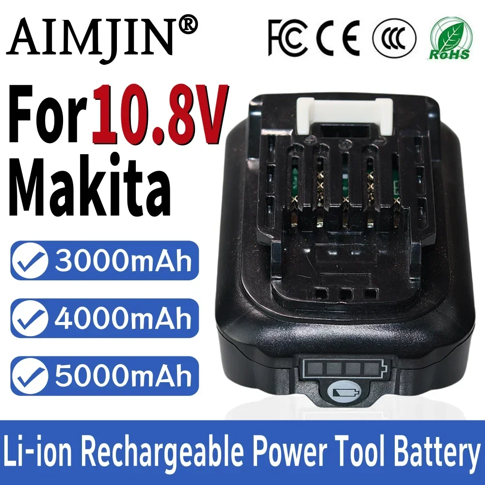 10.8V 3000/4000/5000mAh Li-ion Power Tools Rechargeable Battery for Makita BL1016 BL1015 BL1041 BL1021 DF331D BL1021B BL1020