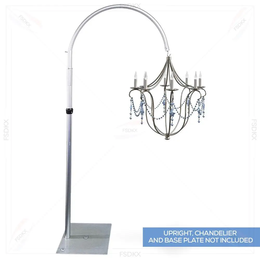 Popular Half Circle Adjustable Pendant Light Frame Pipe and Drap Heavy Duty Hanging Chandelier Stand for Wedding