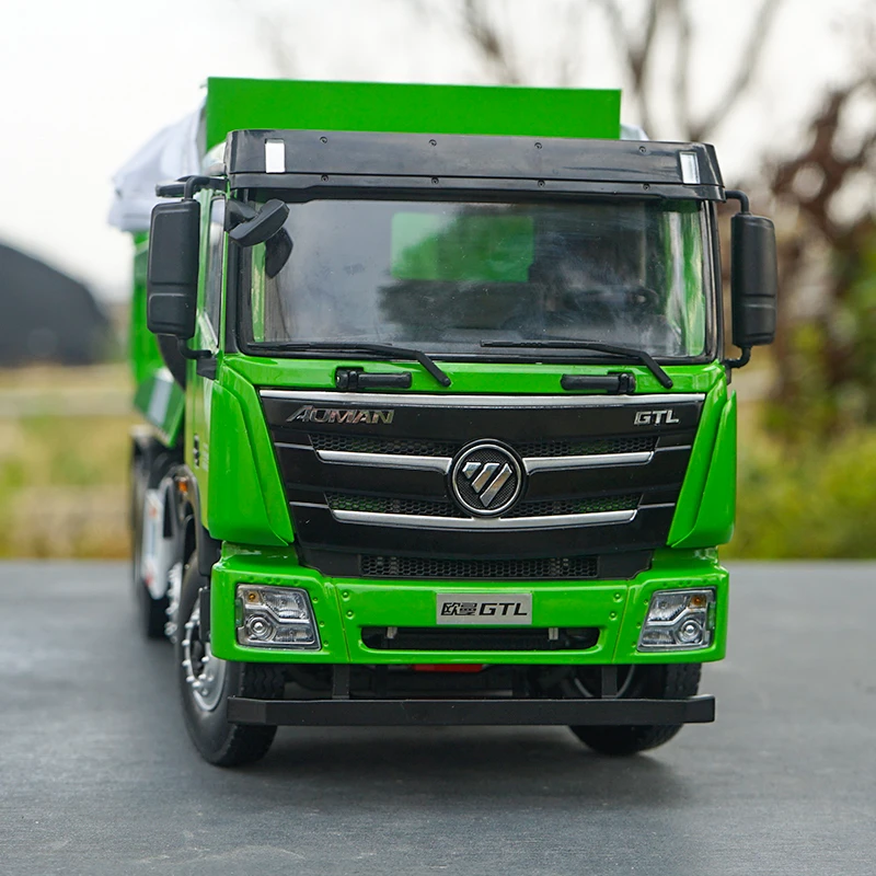 1:24 Futian Oman GTL dump truck GTL waste dump truck environmental dump truck Model Collectible Gifts Souvenir Toys