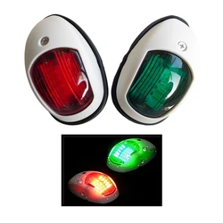 1 Pair Red Green 12V Running Lights For Boat Waterproof Navigation Lights Marine Beacon Fire Yacht Headlight Accessories