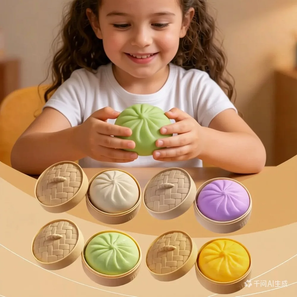 

Игрушка-антистресс в виде пельменя для снятия стресса, музыкальная, для развлечения, портативная, маленькая.