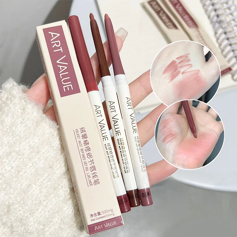 Samt nebel Finishing Detail Lip Liner seidig Top Farbe Overlay Lippen glasur niedrige Sättigung alle passen