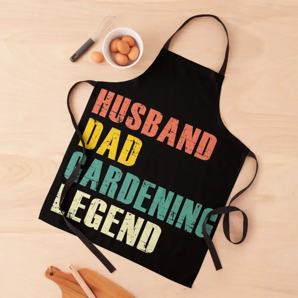 Proud Husband Dad And Gardening Apron Dress Kitchen Handle For Women Apron