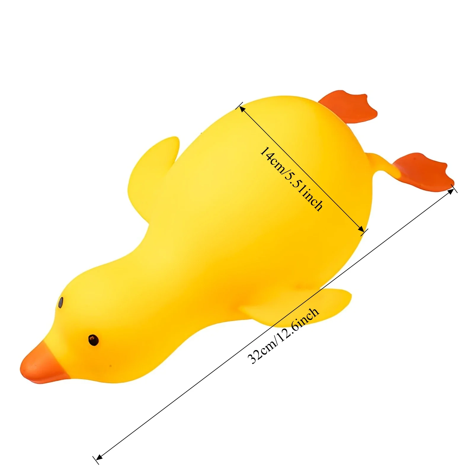 Jumbo Squishy Yellow Duck Fidgets Toys Cute Goose Squeezes Animals Vent Toys Adults Decompression Stretch Toy Friends Best Gift image 3