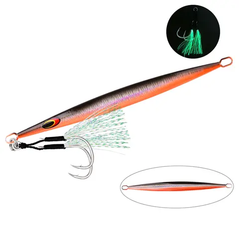 1 st långsamt fallande jiggbete 60 g 80 g 120 g 150 g 200 g 250 g Fiske UV-jigg 3D-tryckt Angler metallhårt bete Sjunkande jiggfiskebete 10 best sales metalljiggfiskebete - №7