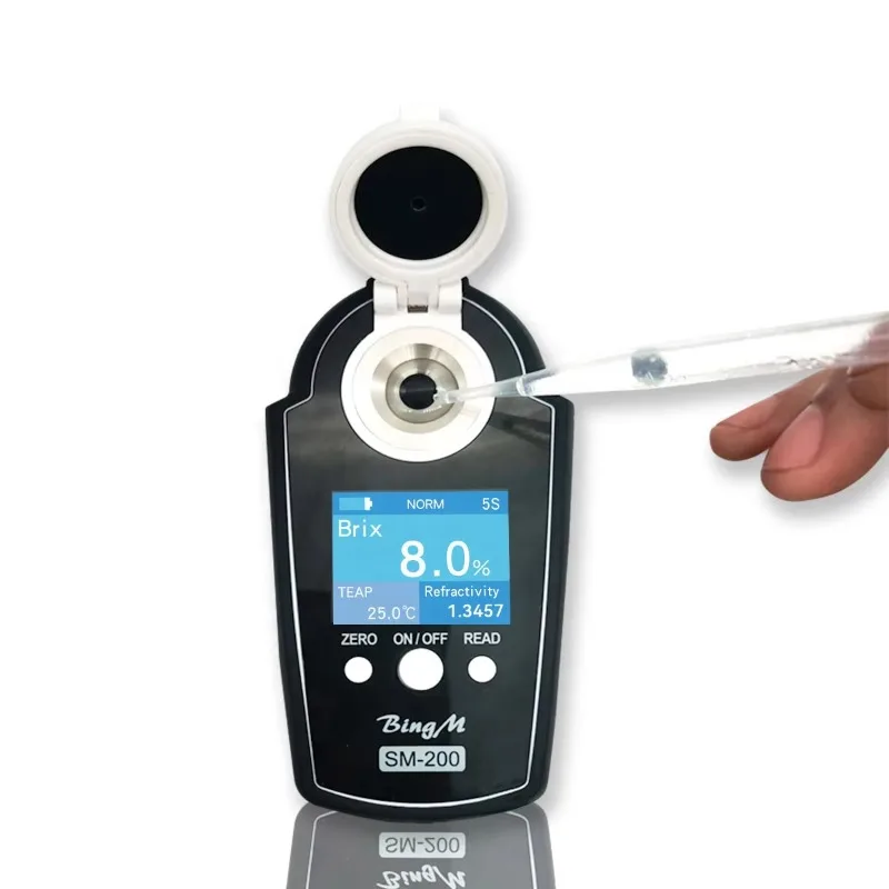 Refractómetro Digital Brix BRIX, medidor de azúcar, Ideal para agua potable, bebidas, Kombucha, huerto, zumo de fruta, carboidrat