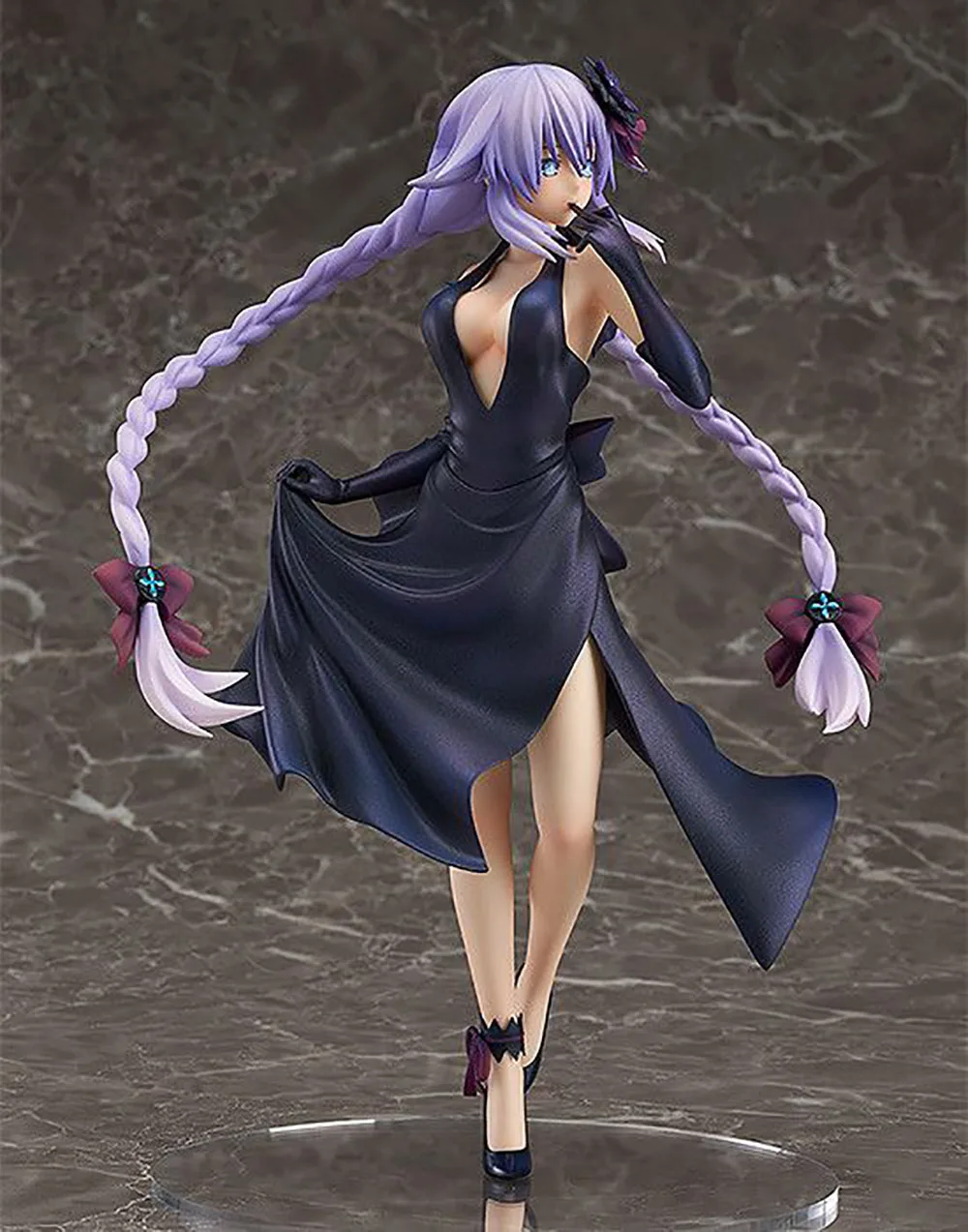 Original WING Hyperdimension Neptunia Neptune figure Purple Heart Dress Ver 1/7 Anime Action Figure Collection  Model Toy