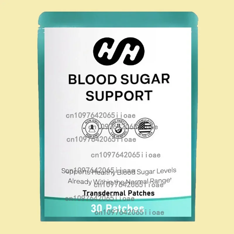 Parches transdermicos de carpeta de hierro para soporte sanguíneo con vitamina C B6 B12 - 30 parches Suministro de un mes para mantenimiento de la salud
