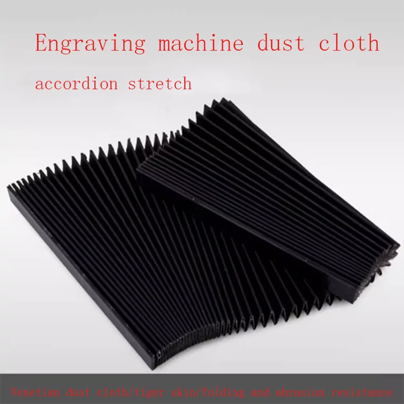 130mm-300mmCustom Size Milling Flexible CNC Engraver Machine Protective Flat Accordion Bellows Cover Tool Mill Parts 1PC