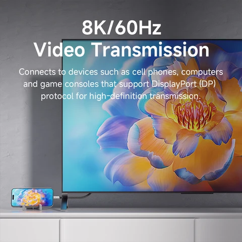 Кабель Hagibis USB4 Type-C 240 Вт 80 Гбит/с с ремешком — фото модели