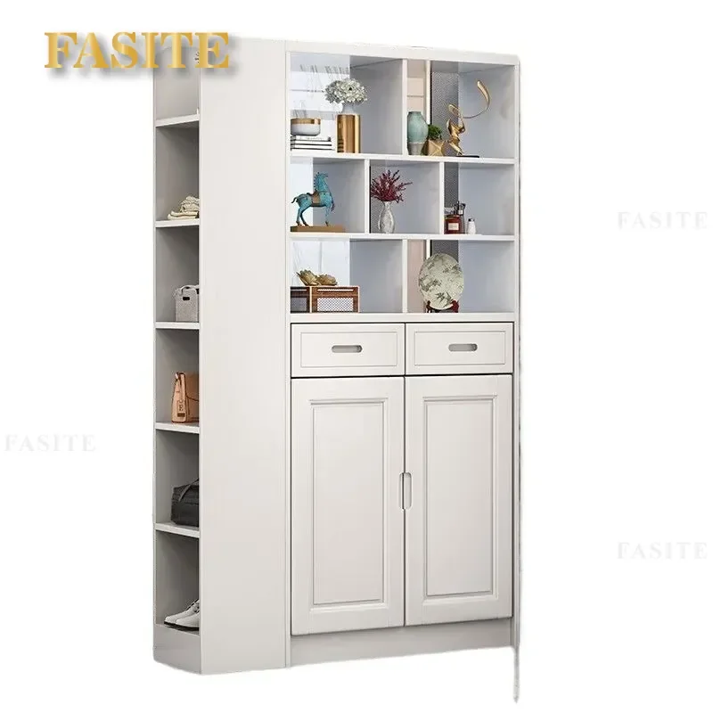 For Solid Wood Wine Cabinet Shoe Rack Integrated Simple Modern Double Sided Living Room Entry Door Screen Entrance Partition