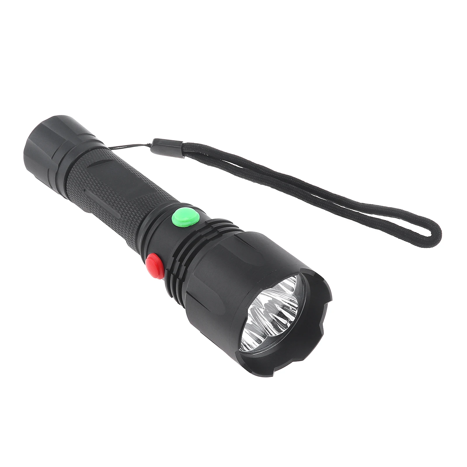 10W 1000LM Torch 4 Colors White / Red / Green / Yellow LED Tactical Flashlight for Camping/Hiking/Hunting with Rechargeable