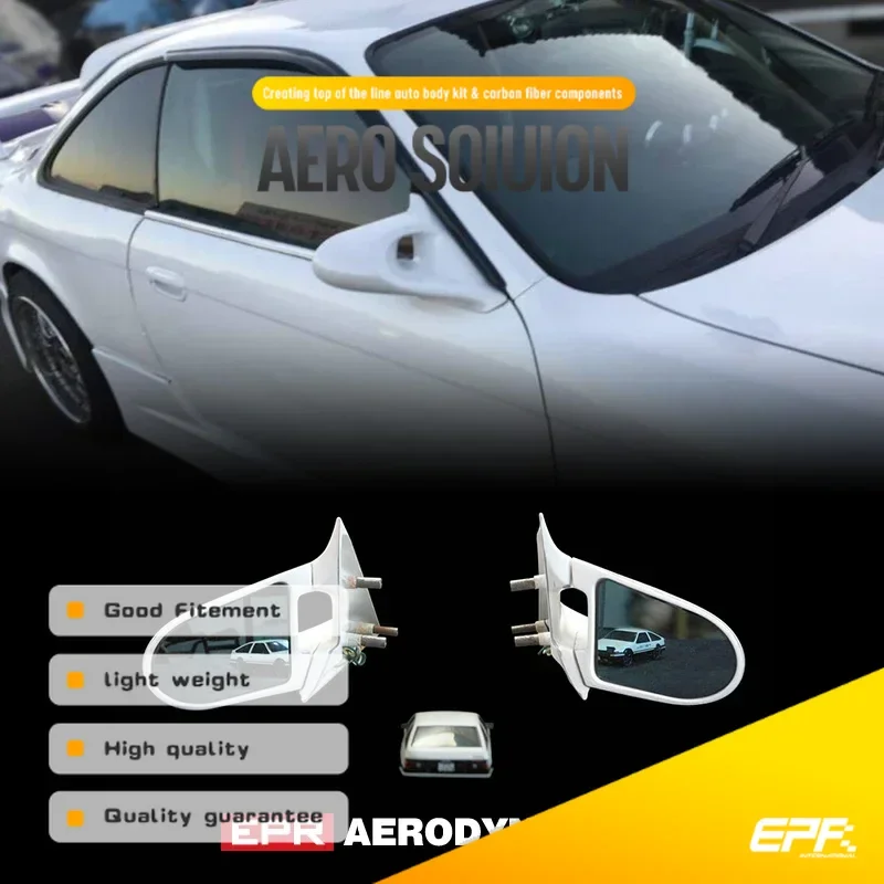 Kit de carrocería de espejo Aero sin pintar, vehículo de conducción a la derecha, para Nissan 200sx, Sim S14, Zenki S14A, Kouki FRP