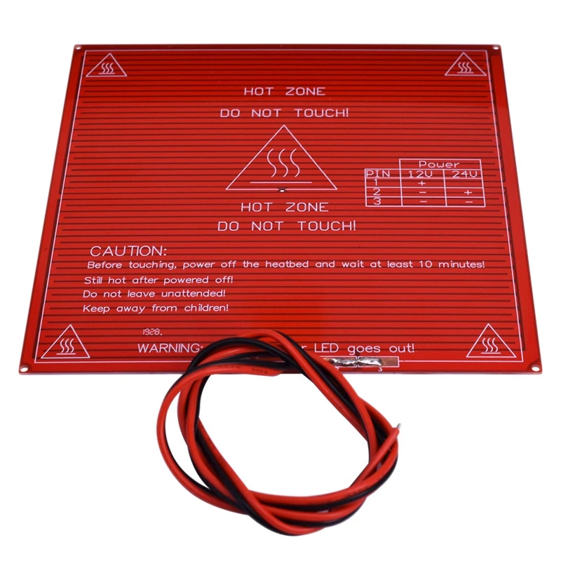 KSOL 3D Printer Accessories with a Heated Bed Dual Voltage Circuit Board MK2B, Support 12V, 24V