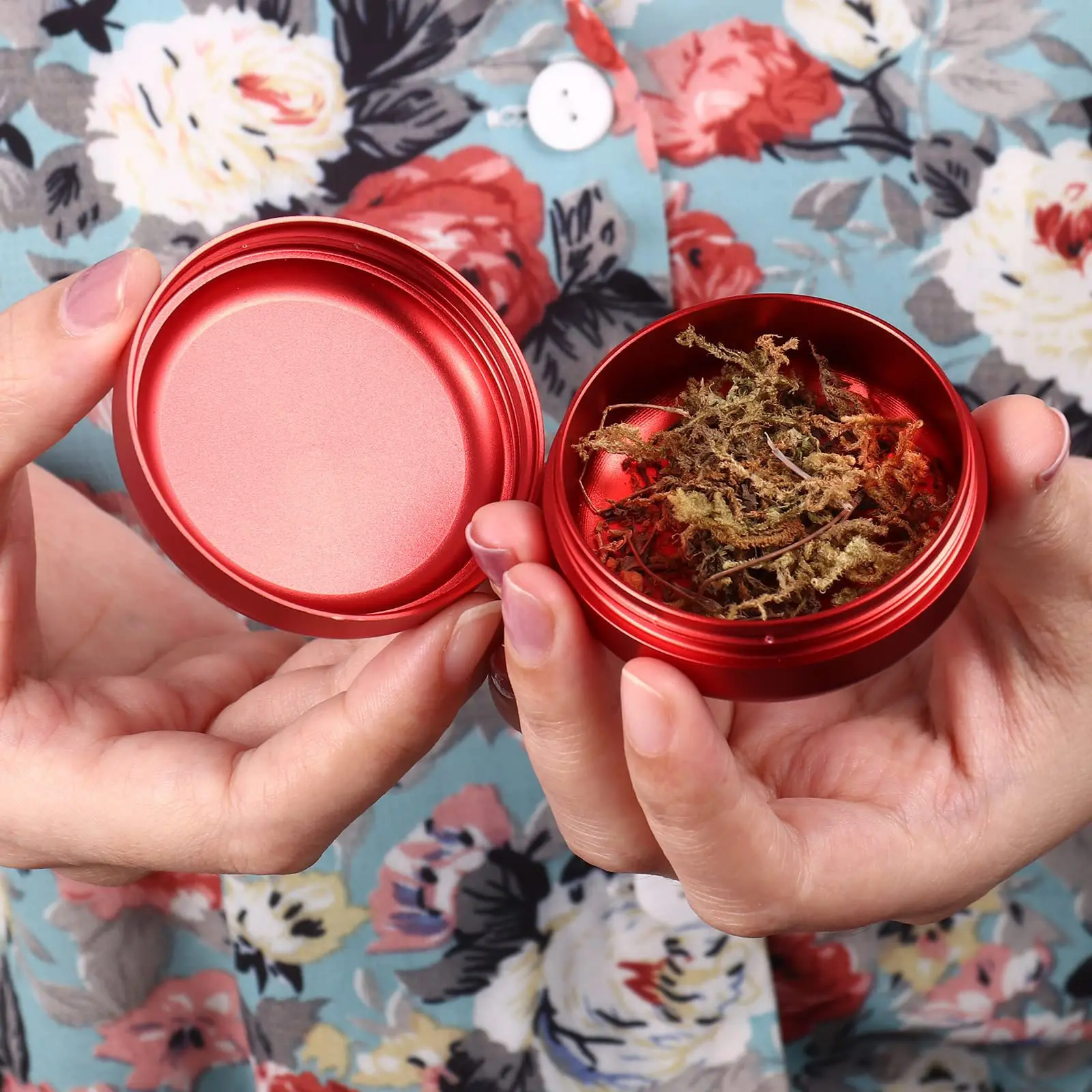 Aluminum Portable Smell Proof Herb Tobacco Storage Container Case Airtight - view 3