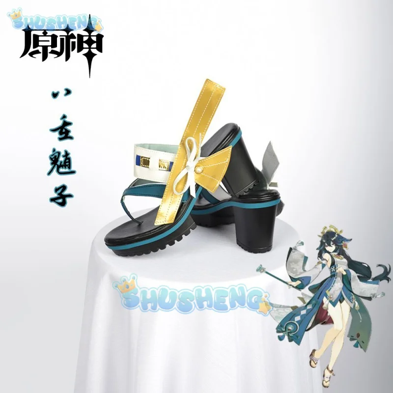 원신 임팩트 코스프레 애니메이션 캐릭터 소품 신발, 야에 미코 동료