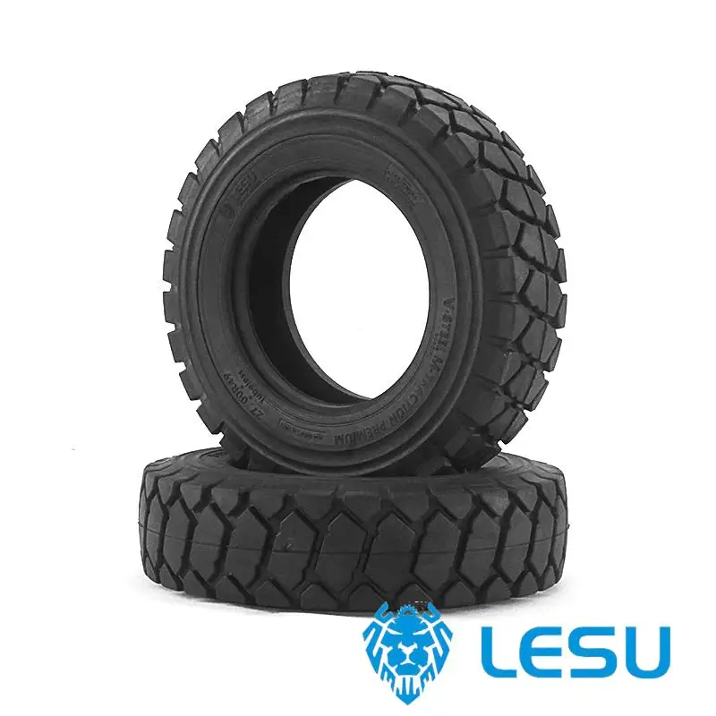 

LESU 1/16 Mine Car Wheel Tires For RC AOUE R100E Miner's Truck Remote Control Tamiyaya Trucks DIY Car Toys Accessories TH20529