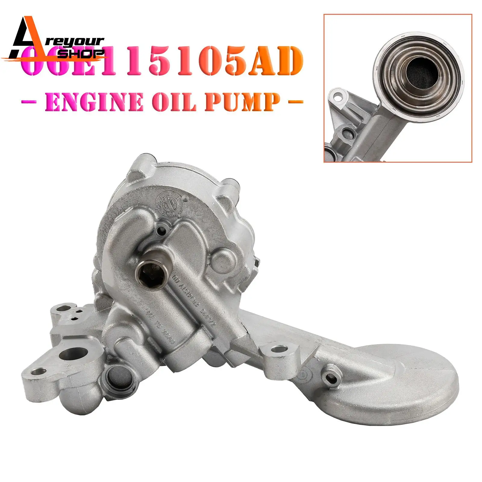 

Areyourshop Engine Oil Pump 06E115105AD for Audi A4 A5 A6 Quattro S4 S5 Q5 2.8L 3.0L 3.2L