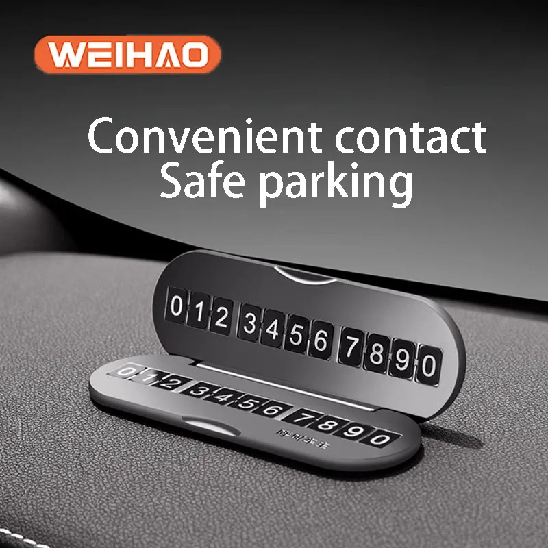 

WeiHao Car Phone Holder Temporary Parking Card Phone Number Telephone Number Plate Car Park Car-styling Accessories Universal