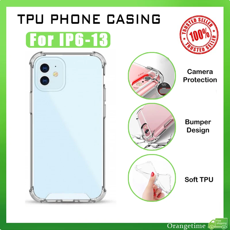 【Fast Delivery】Soft Phone Case Transparent Case Compatible For iPhone All Series 6/7/8/678Plus/X//Xr/Xs Max/11/11Pro/11Pro Max