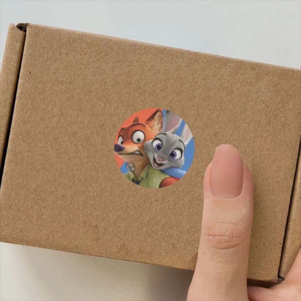 500 قطعة/لفة ملصقات Zootopia مجموعة ملصقات لطيفة على شكل شخصية مكافأة الطالب وملصقات الحمد ملصق حلوى للحفلات الكرتونية #4
