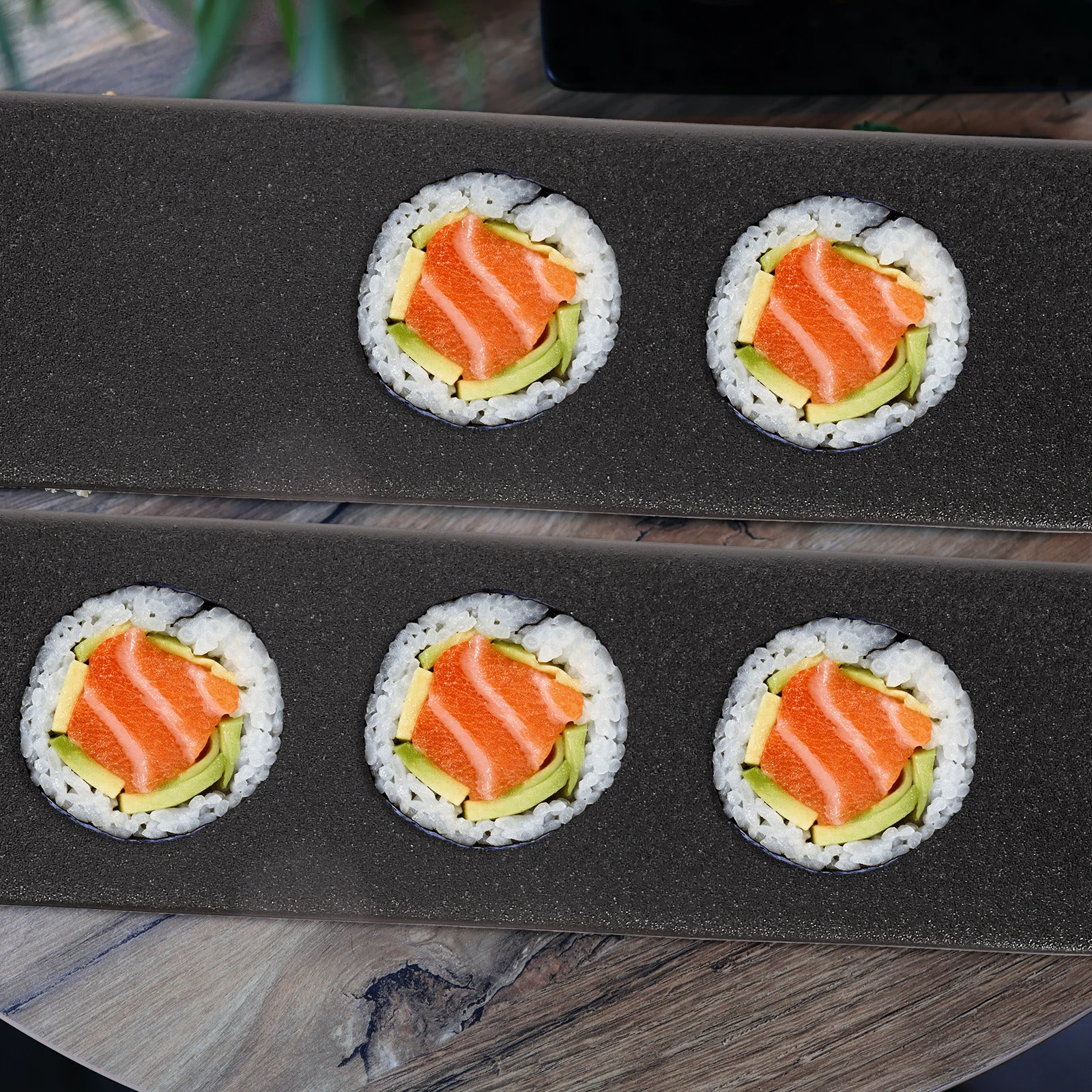 

Ceramic Sushi Plate Rectangular Safe Food Serving Tray for Sushi Sashimi Dessert Japanese Style Serving Dish