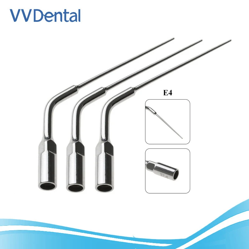 3pc Ultrasonic Dental Scaler Endo Tips for EMS Woodpecker-UDS DMETEC Handpiece Endo Perio Dental Scaling Dentist Teeth Whitening