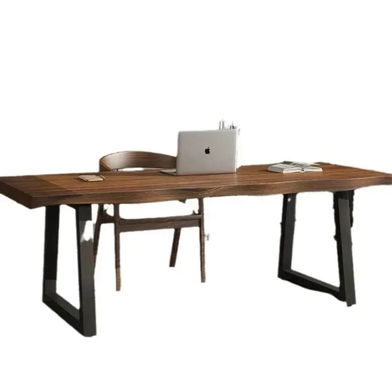 

Solid wood computer desk Bedroom desk Desktop simple double home desk Writing table E-sports long workbench